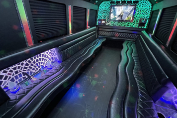 Mount Prospect Limo Bus Interior